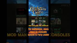 Mod Manager Update bg3 baldursgate3 consolemods moddingcommunity tipsandtricks rpg nexusmods [upl. by Jarrow105]