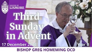 Catholic Mass Today Third Sunday in Advent 17 December 2023 Bishop Greg Homeming Lismore Australia [upl. by Dnanidref]