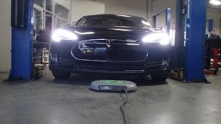 Plugless for Tesla Model S  Ricks First Charge [upl. by Phox]