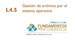 L4 5 Gestion de archivos por el sistema operativo [upl. by Ynatsed]