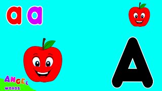 Angel WordsPhonics Song For Toddlers ABC Phonics Song A for Apple Phonics Sounds Alphabet A to Z [upl. by Rramal]