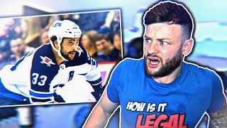 The SOCCER FAN Reacts to DUSTIN BYFUGLIEN Biggest Hits [upl. by Weissman]