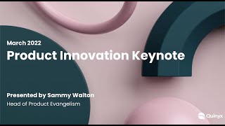 Product Innovation Keynote  March 2022  Say hi to Advanced Analytics [upl. by Koval229]