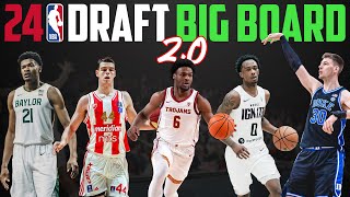 2024 NBA Draft Big Board 20  Risers amp Fallers [upl. by Ahsatak]