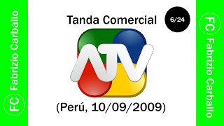 Tanda Comercial ATV 📺 Perú 10092009 624 [upl. by Amliv]