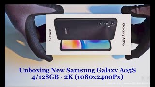 Unboxing New Samsung Galaxy A05S MobilePhone internal RAM 4GBInternal Storage 128GB Android USB2C [upl. by Allez]