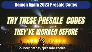 Ramon Ayala presale codes 2023 [upl. by Odnalro]