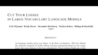 QA Cut Your Losses in LargeVocabulary Language Models [upl. by Sakovich]