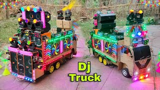 Mini Dj Truck Loading AtNew Home big dj set up Mini Dj kese banaye Dj toy dj box and light dj gadi [upl. by Leiram886]