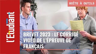 Brevet 2023  le corrigé de lépreuve de français [upl. by Ellard]