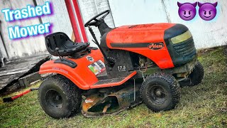 FREE NIGHTMARE RIDING MOWER FIXED  CRAZY TRANSFORMATION [upl. by Sussna]