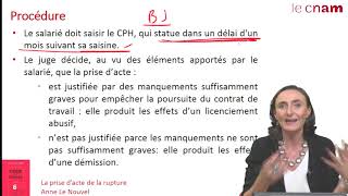 S5 3 la prise dacte de la rupture du contrat [upl. by Allerbag]