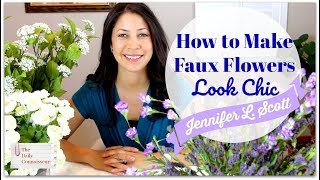 How to Make Faux Flowers Look Chic  Leaf Ribbon [upl. by Spooner]