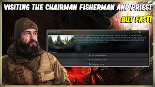 VISITING THE CHAIRMAN FISHERMAN AND PRIEST HOUSE ESCAPE FROM TARKOV  JAEGER COURTESY VISIT 1211 [upl. by Armitage617]