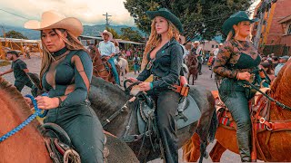 An Amazing day in COLOMBIA with COWGIRLS and HORSES 😎 [upl. by Enelyad]