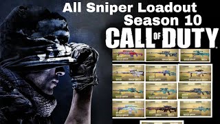 All Snipers Best Loadout For Season 10 [upl. by Dnomzed]