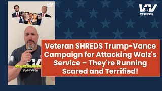 Veteran SHREDS TrumpVance for Attacking Walzs Service –Theyre Running Scared and Terrified [upl. by Ahsiekram337]