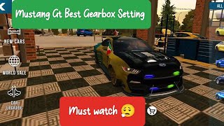 Mustang Gt Best gearbox setting 1695hp  Car parking Multiplayer [upl. by Ertha268]