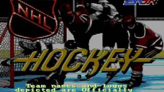 NHL Hockey 91 SEGA Genesis Intro [upl. by Arotahs]