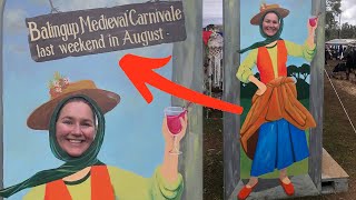 I tried Going to a Renaissance Fair  Balingup Medieval Festival 2024 [upl. by Strickler]