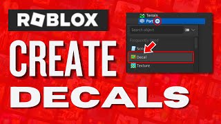 How To Create Decals In Roblox [upl. by Kal88]