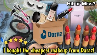 Affordable Local Makeup from DARAZ 🛒🛍️ [upl. by Nosned]