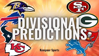 NFL PLAYOFFS Divisional Weekend Predictions nflplayoffs [upl. by Nailliw]