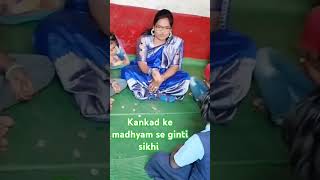 Kankad ke madhyam se ginti sikhi class activitynumbers basic knowledge [upl. by Waldos]