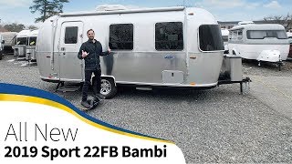 2019 Airstream Sport 22FB Bambi Walk Through Small Light Tiny Size Travel Trailer [upl. by Rizas]