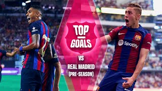 ⚽ TOP GOALS against REAL MADRID in USA  El Clásico  FC Barcelona 🔵🔴 [upl. by Sllew140]