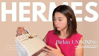 Hermes Birkin Unboxing Story  Bag Review [upl. by Niwle]