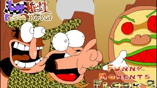 Pizza Tower Lap Hell Pizza Pursuit Funny Moments 2 [upl. by Ellasal]