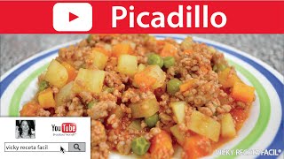 PICADILLO  VickyRecetaFacil [upl. by Sakovich]