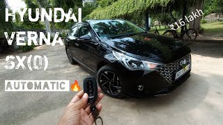 Hyundai Verna🔥top Model SX 0 2022Full detail review [upl. by Peisch819]