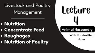 Nutrition Feed for Cattles and Poultry Birds Livestock and Poultry Management L3 [upl. by Husain]