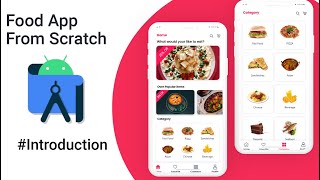 Android food app using MVVM  Retrofit  Room  introduction video [upl. by Neelhsa]