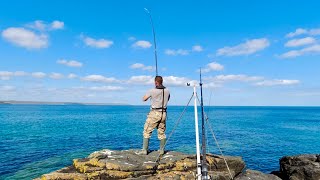 Shore Fishing in Cornwall  How to fish for Wrasse from the shore  Rock Fishing  The Fish Locker [upl. by Madson]