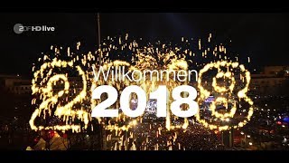 Die Silvesterparty am Brandenburger Tor in Berlin 20172018 ZDFAufnahme [upl. by Urba]