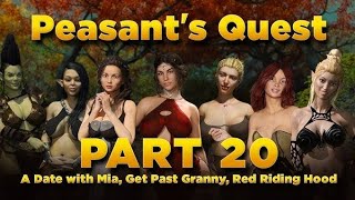 peasants Quest part 20  A date with Mia get past granny Red riding hood [upl. by Eelyak]