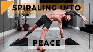 Spiraling Into Peace 20 Minute Vinyasa Yoga Practice [upl. by Eked]