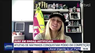 Surf em ondas artificiais Atletas de Matinhos conquistam pódio em competição [upl. by Dwaine]