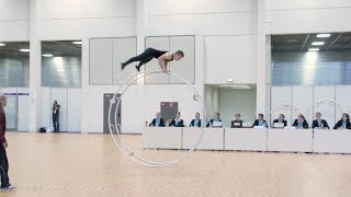 German Championships in Gymwheel 2017 Mirko Ropeter 6th Place [upl. by Enait]