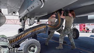 Reloading US Most Feared Fighter Jet With 1000s of Scary Rounds [upl. by Utham]