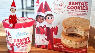 Elf on the Shelf  Santas Cookies Ice Cream and Ice Cream Sandwiches [upl. by Corie]