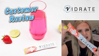 ViDrate vitamin amp electrolytes  drink more water amp improve your hydration Customer review by Clare [upl. by Ardnaik]