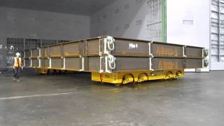 100 tons Self Propelled Modular Electric Transporter on batteries SPMTE100T [upl. by Dorothea]