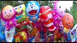 Banyak Mainan Balon Masha Doraemon Pokemon Boboiboy Upin Ipin Spongebob etc  BABY SHARK DANCE [upl. by Anirbaz]