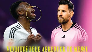 VINICIUS DEBE APRENDER DE MESSI EN SU MANERA DE COMPORTARSE [upl. by Lorain]