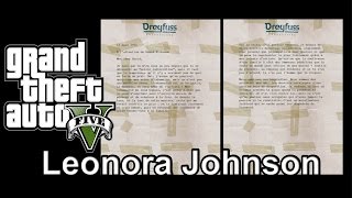 GTA 5  Missions secondaires quot50 morceaux de lettrequot quotLeonora Johnsonquot [upl. by Lance]