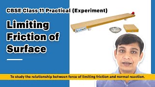 Limiting Friction of Surface  Class 11 Practical Experiment [upl. by Ketchan]